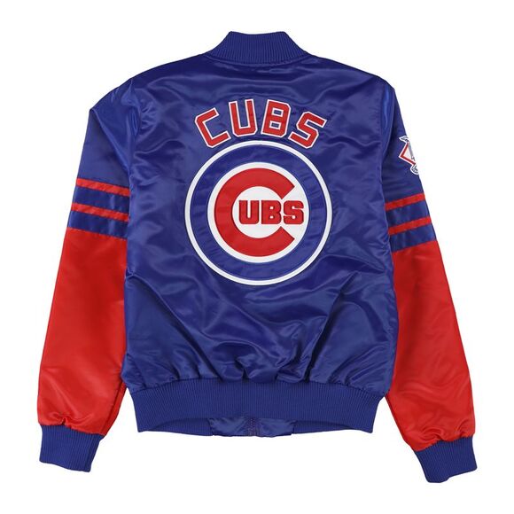 STARTER Mens Chicago Cubs Jacket, Blue, NWT - Picture 2 of 2